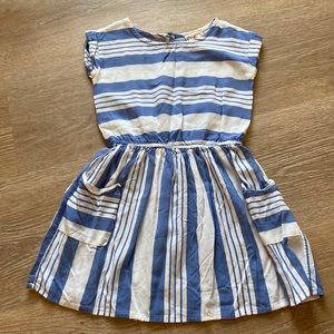 Sleeveless stripe dress /- little girls 5